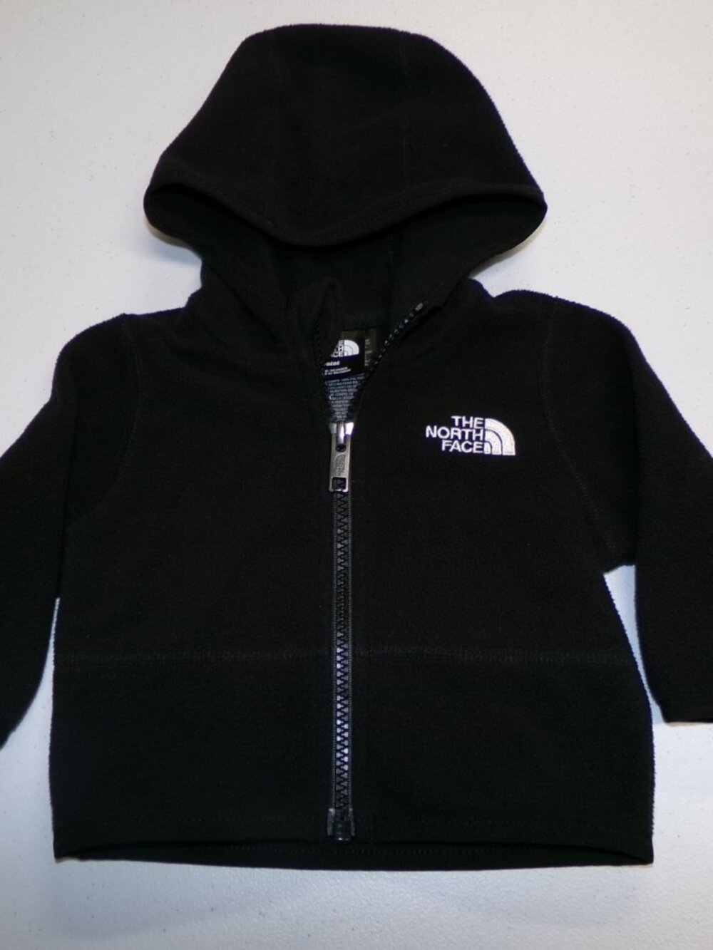 The North Face Baby Glacier Full Zip Hoodie Black Size 0-3 Months